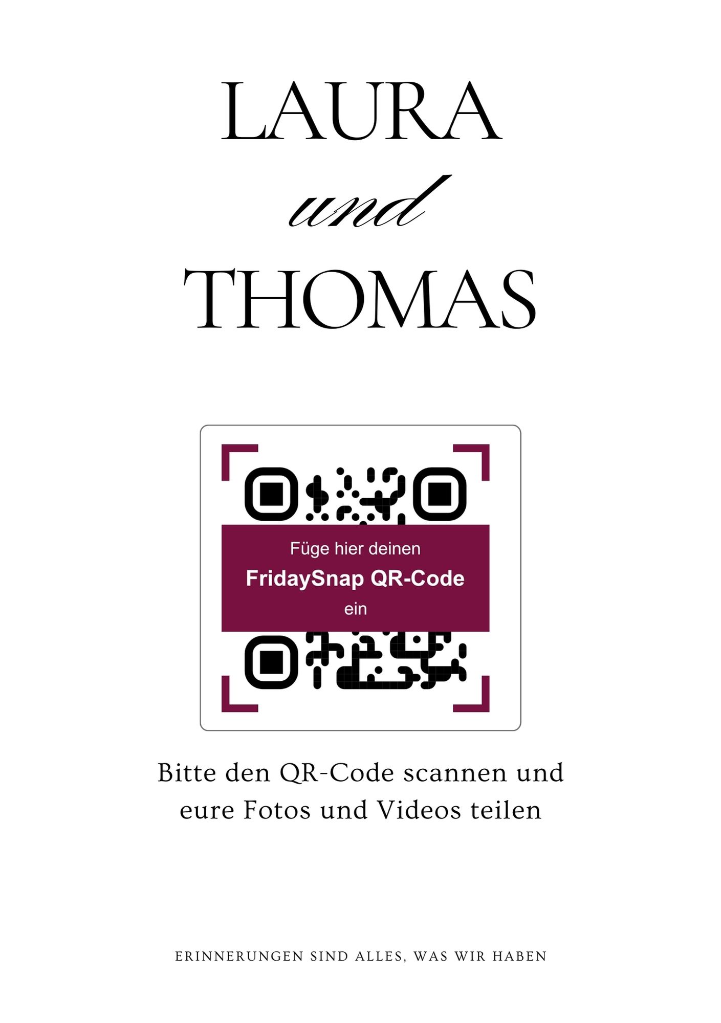 QR-Code Vorlage 1 Schwarz-Weiss